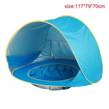 Baby Beach Tent Children Waterproof Pop Up sun Awning Tent UV-protecting Sunshelter with Pool Kid Outdoor Camping Sunshade Beach