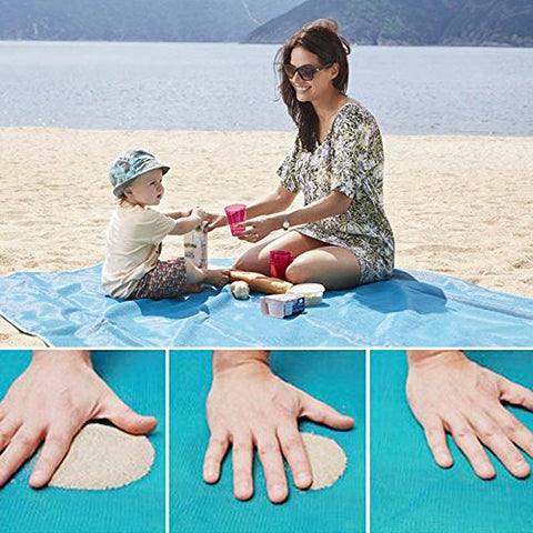 Magic Beach Mat Outdoor Travel Magic Sand Free Mat Beach Picnic Camping Waterproof Mattress Blanket Foldable Sandless Beach Mat